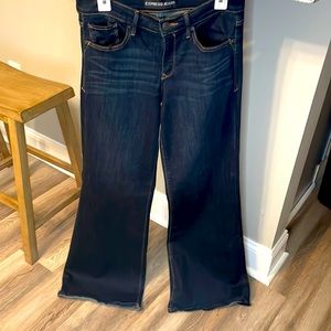 EXPRESS WIDE LEG FLARE JEANS